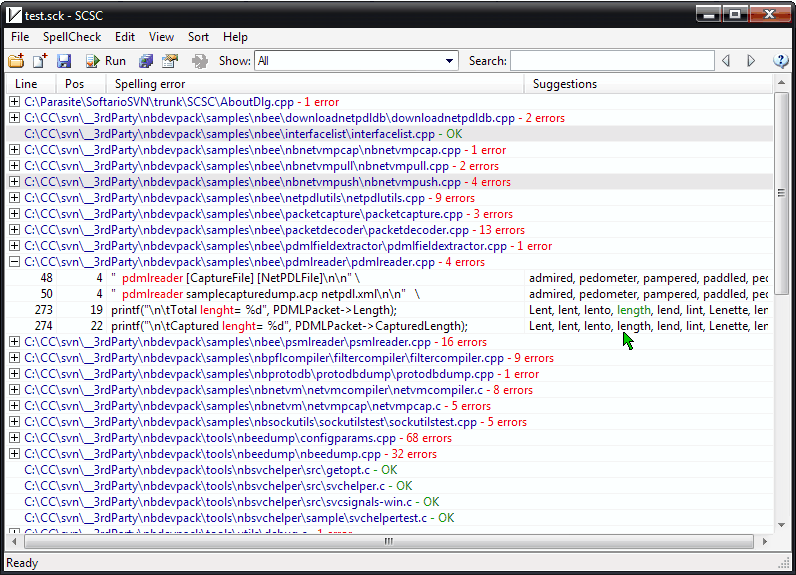 Click to view Source Code Spell Checker 3.10 screenshot